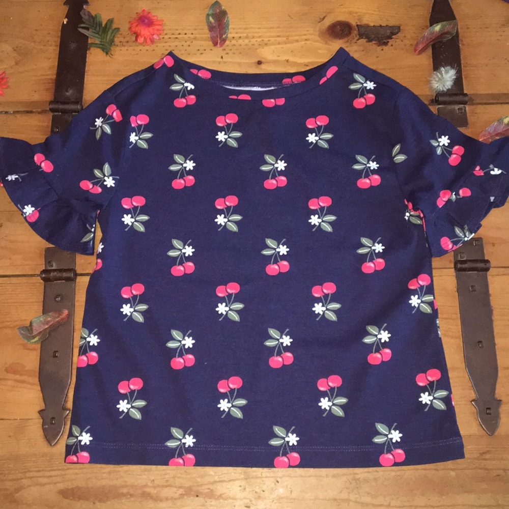 Gymboree cotton Navy 🍒 girl top